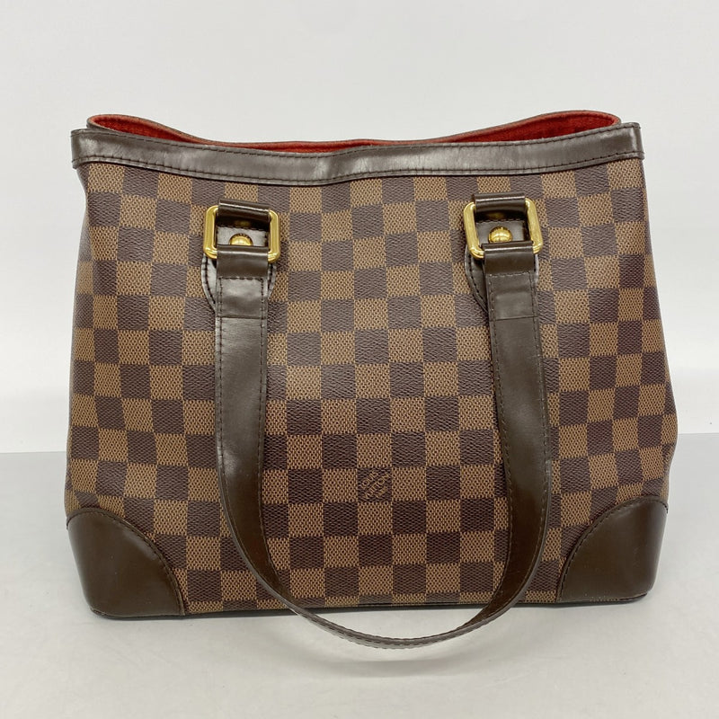 【6gc2619】ルイヴィトン トートバッグ ダミエ ハムステッドPM N51205 エベヌ【中古】レディース