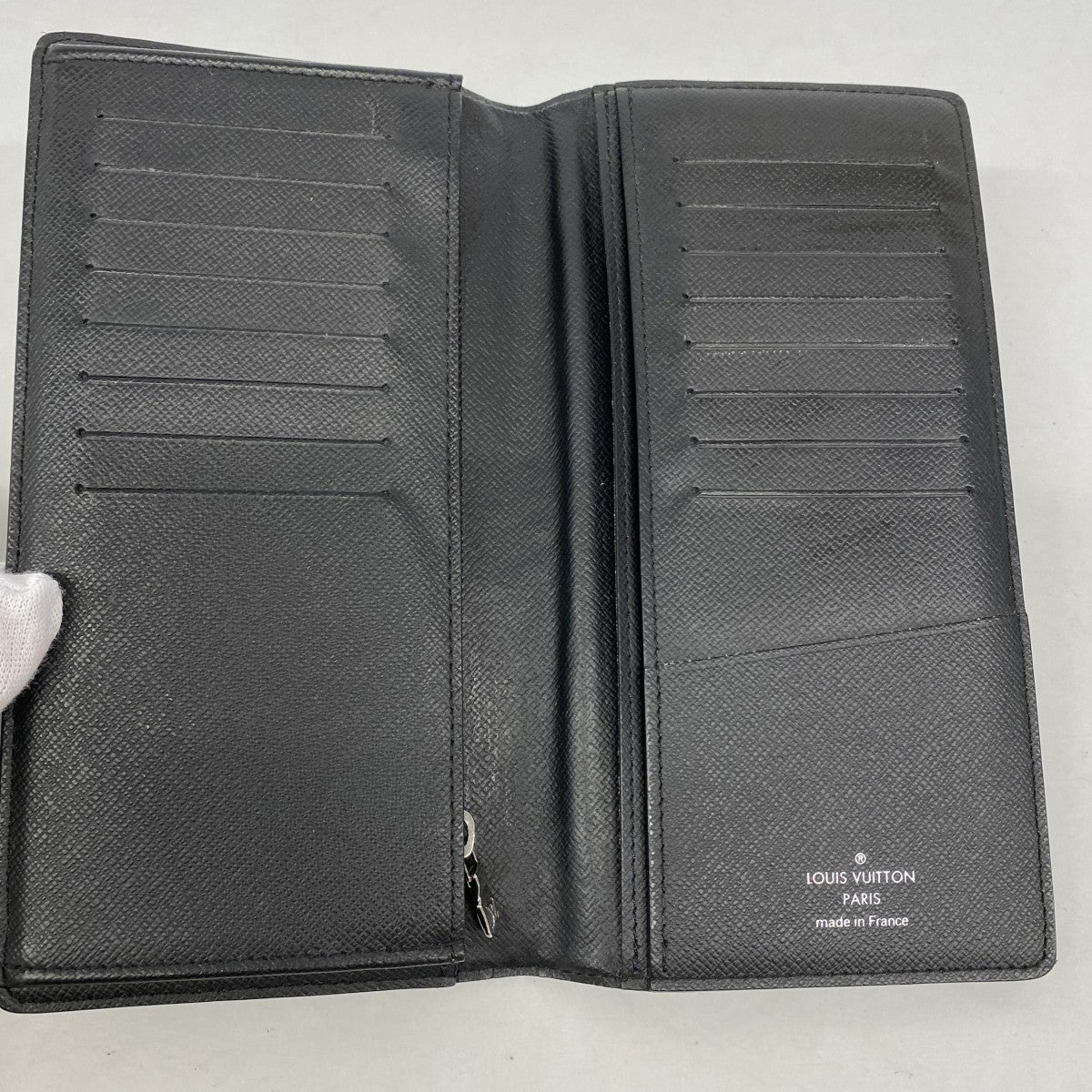 【6gc2620】ルイヴィトン 長財布 モノグラム・エクリプス ポルトフォイユブラザ M61697 ブラック【中古】メンズ