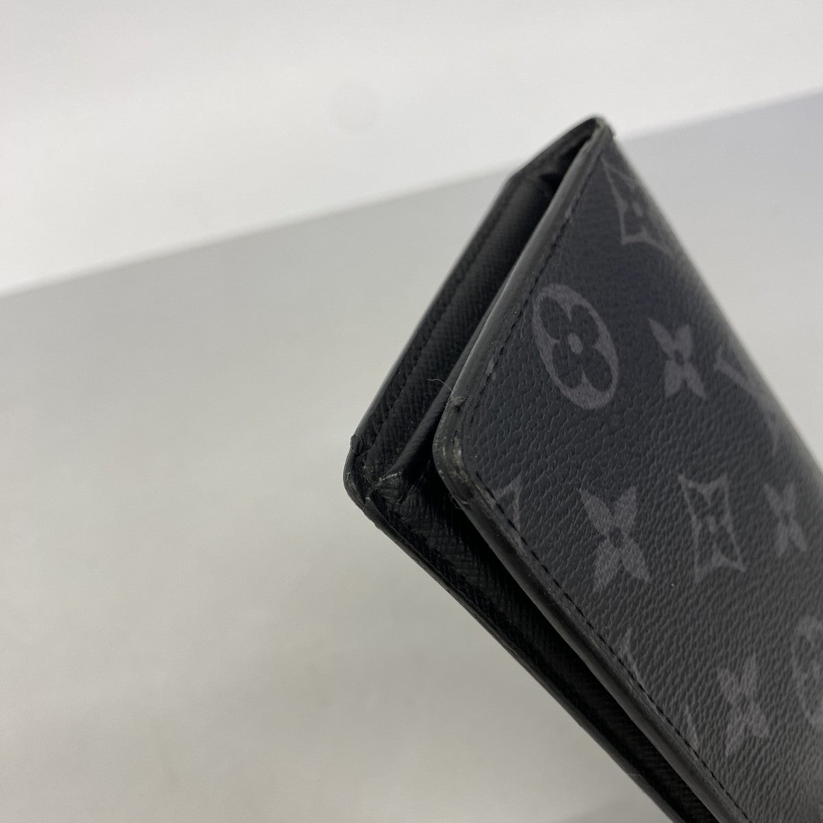 【6gc2620】ルイヴィトン 長財布 モノグラム・エクリプス ポルトフォイユブラザ M61697 ブラック【中古】メンズ