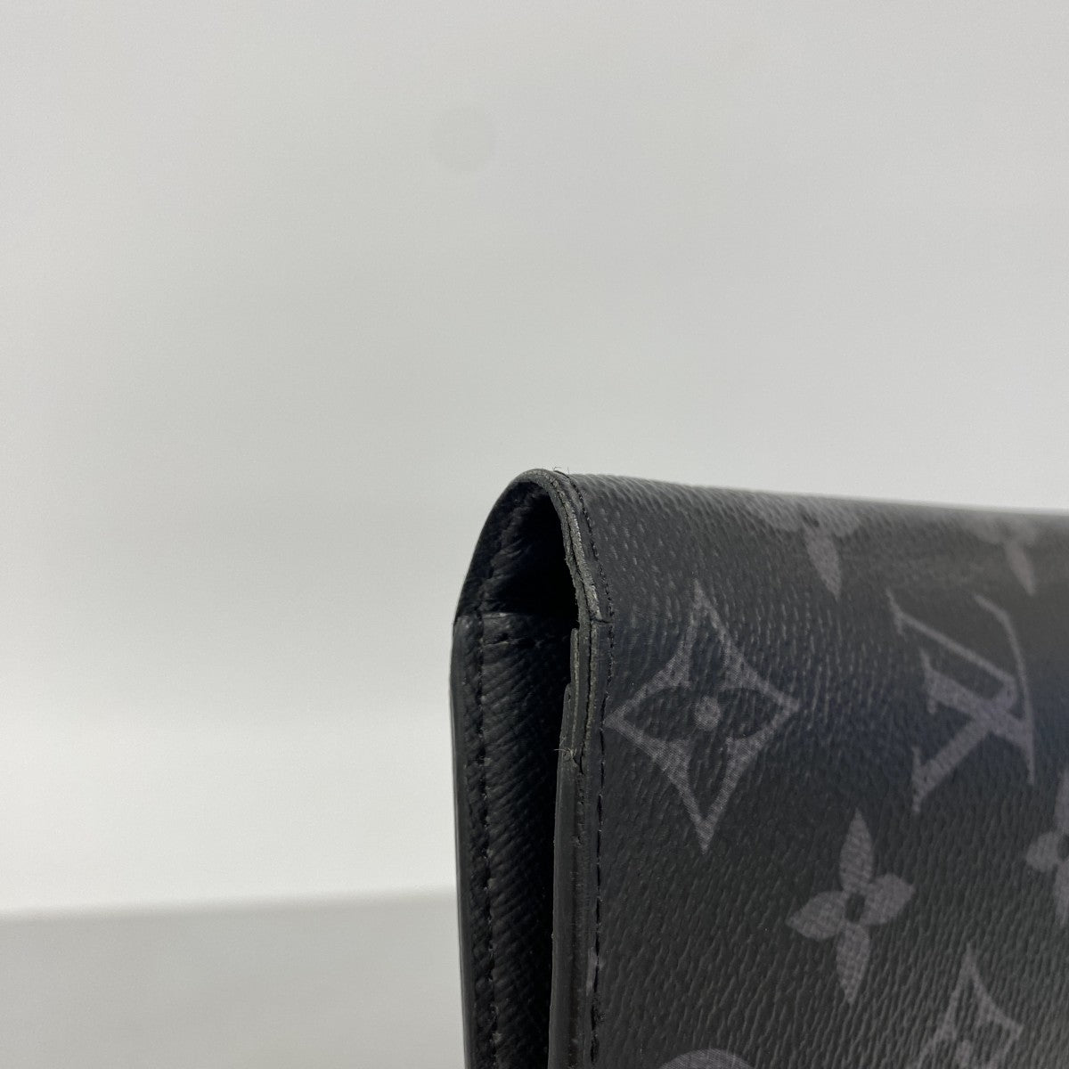 【6gc2620】ルイヴィトン 長財布 モノグラム・エクリプス ポルトフォイユブラザ M61697 ブラック【中古】メンズ