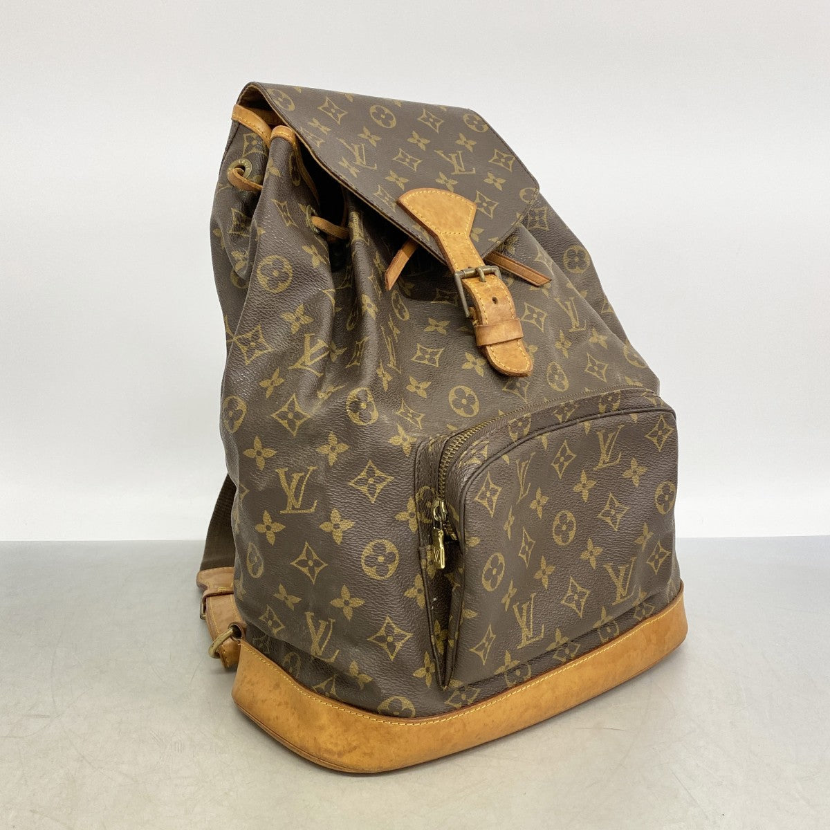 【6gc2623】ルイヴィトン リュック・デイパック モノグラム モンスリGM M51135 ブラウン【中古】レディース