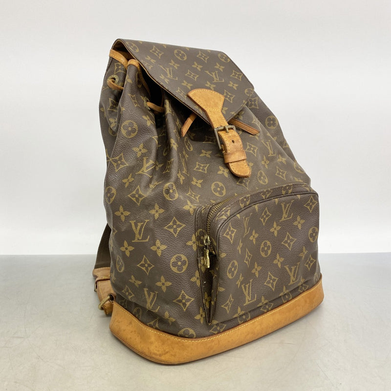 【6gc2623】ルイヴィトン リュック・デイパック モノグラム モンスリGM M51135 ブラウン【中古】レディース