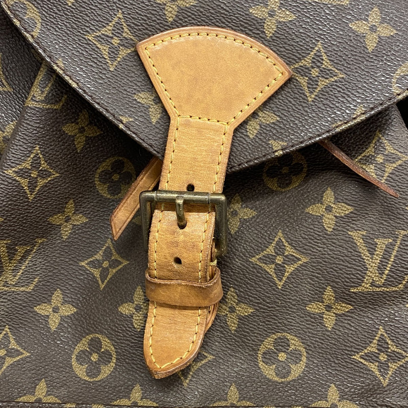 【6gc2623】ルイヴィトン リュック・デイパック モノグラム モンスリGM M51135 ブラウン【中古】レディース
