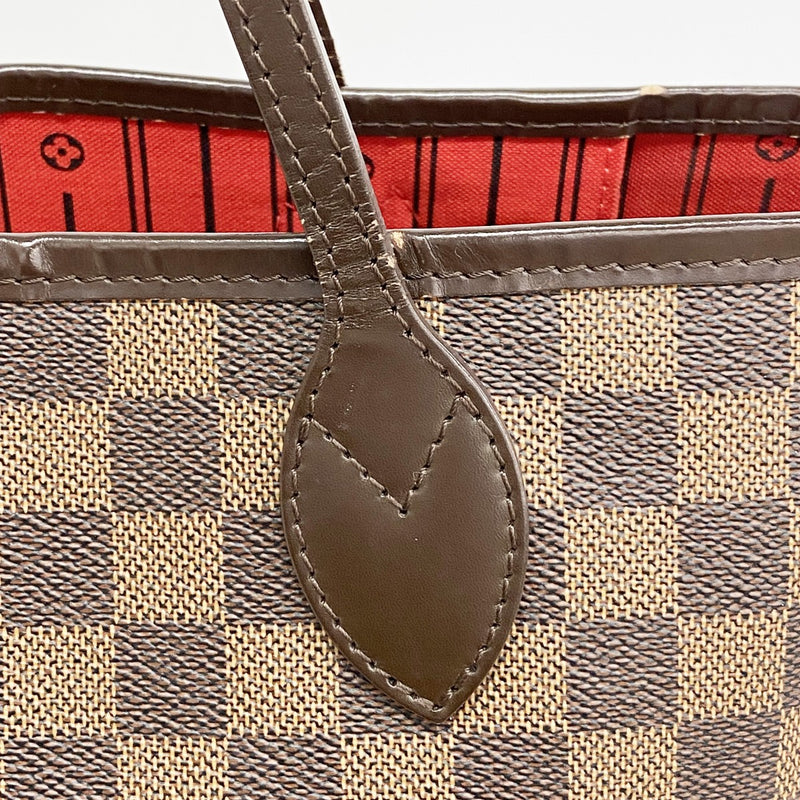 【6gc2625】ルイヴィトン トートバッグ ダミエ ネヴァーフルMM N51105 エベヌ【中古】レディース