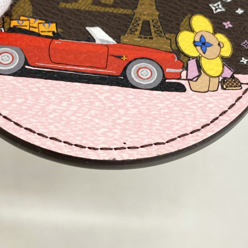 【6gc2630】ルイヴィトン キーホルダー・チャーム モノグラム ポルトクレイリュストレヴィヴィエンヌ M68651 ブラウン【中古】レディース