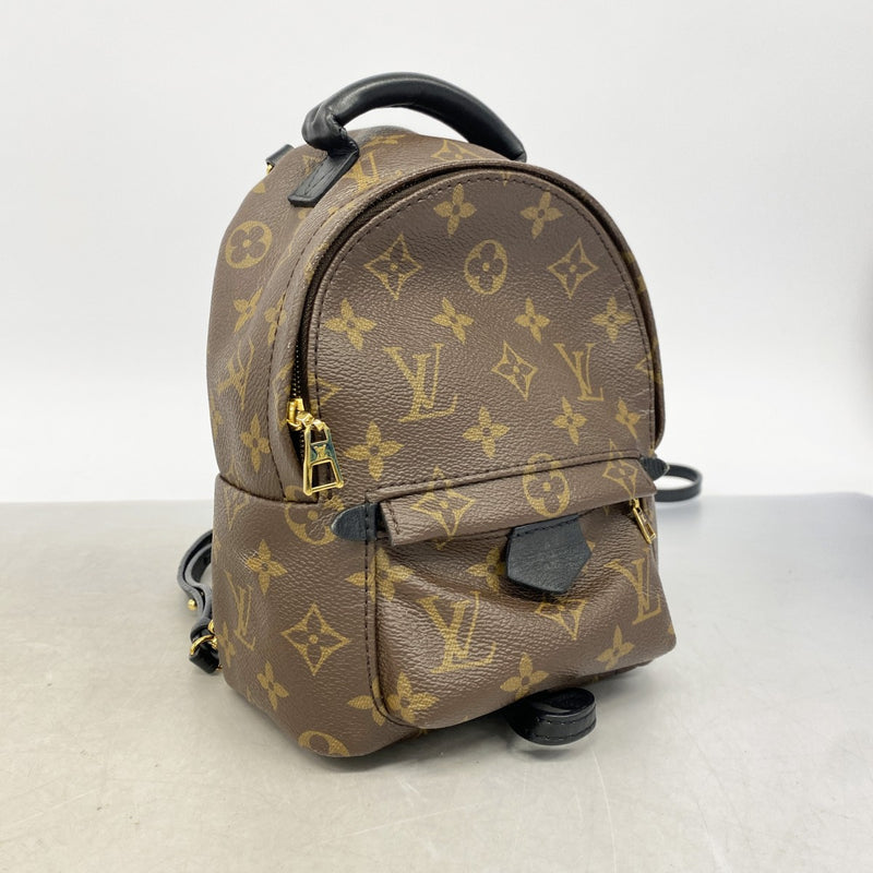 【6gc2632】ルイヴィトン リュック・デイパック モノグラム パームスプリングスバックパックMINI M41562 ブラック【中古】レディース