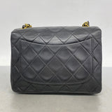 【6gc2641】シャネル ショルダーバッグ ミニマトラッセ チェーンショルダー ラムスキン ブラック ゴールド金具【中古】レディース