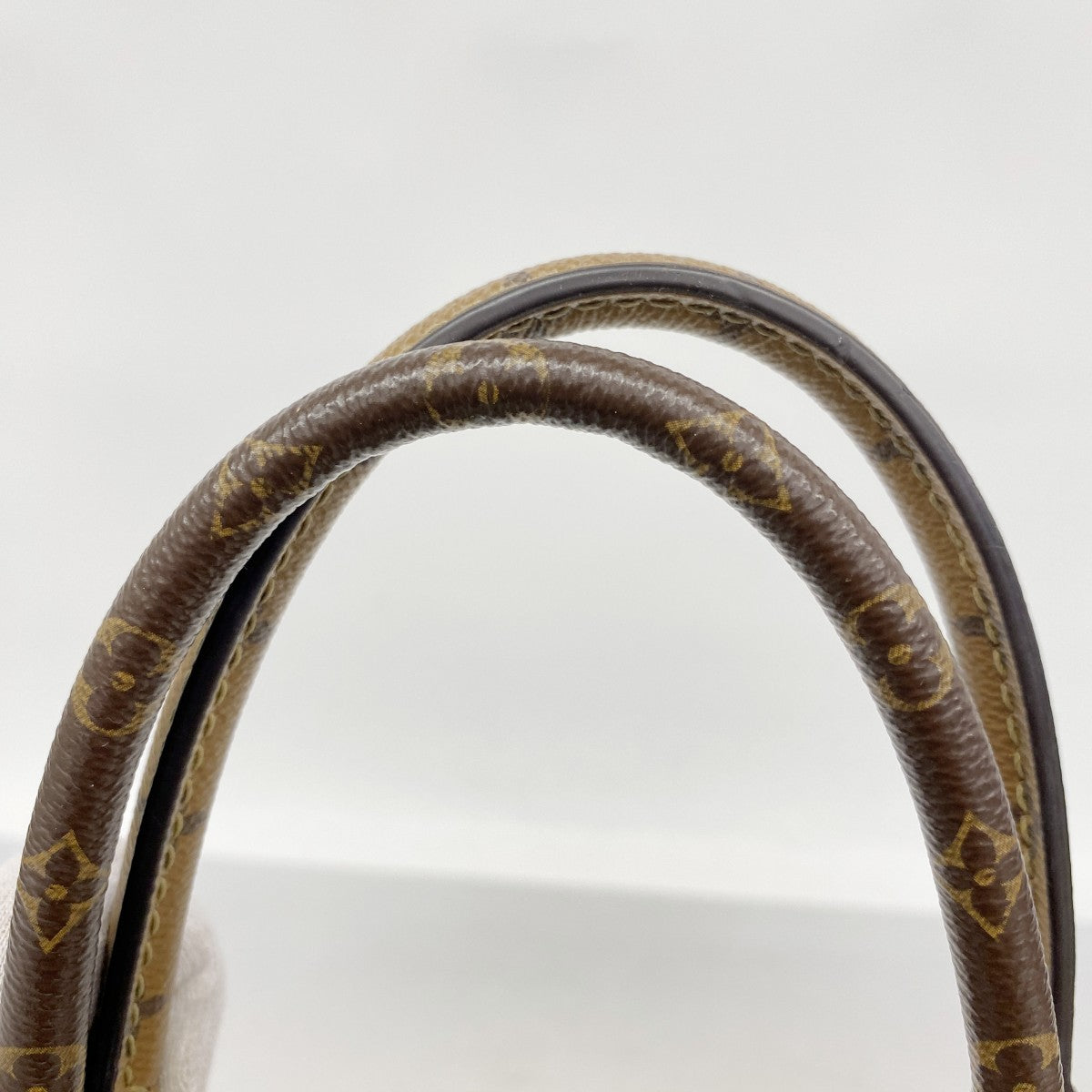 【6gc2647】ルイヴィトン トートバッグ モノグラム・ジャイアントリバース オンザゴーMM M45321 ブラウン【中古】レディース