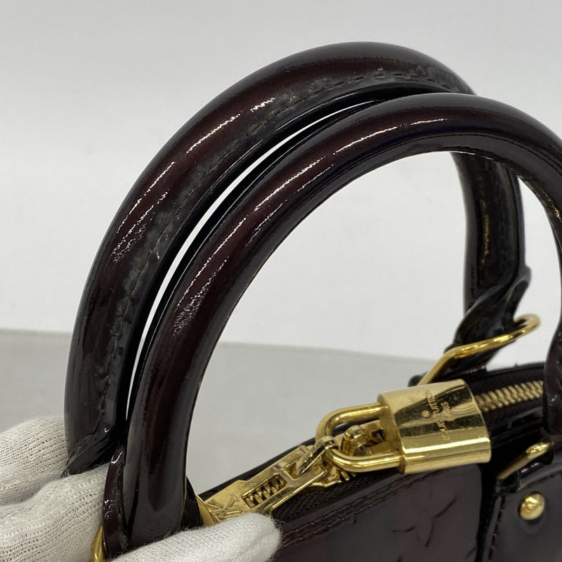 【6gc2668】ルイヴィトン ハンドバッグ ヴェルニ アルマBB M91678 アマラント 2wayバッグ【中古】レディース