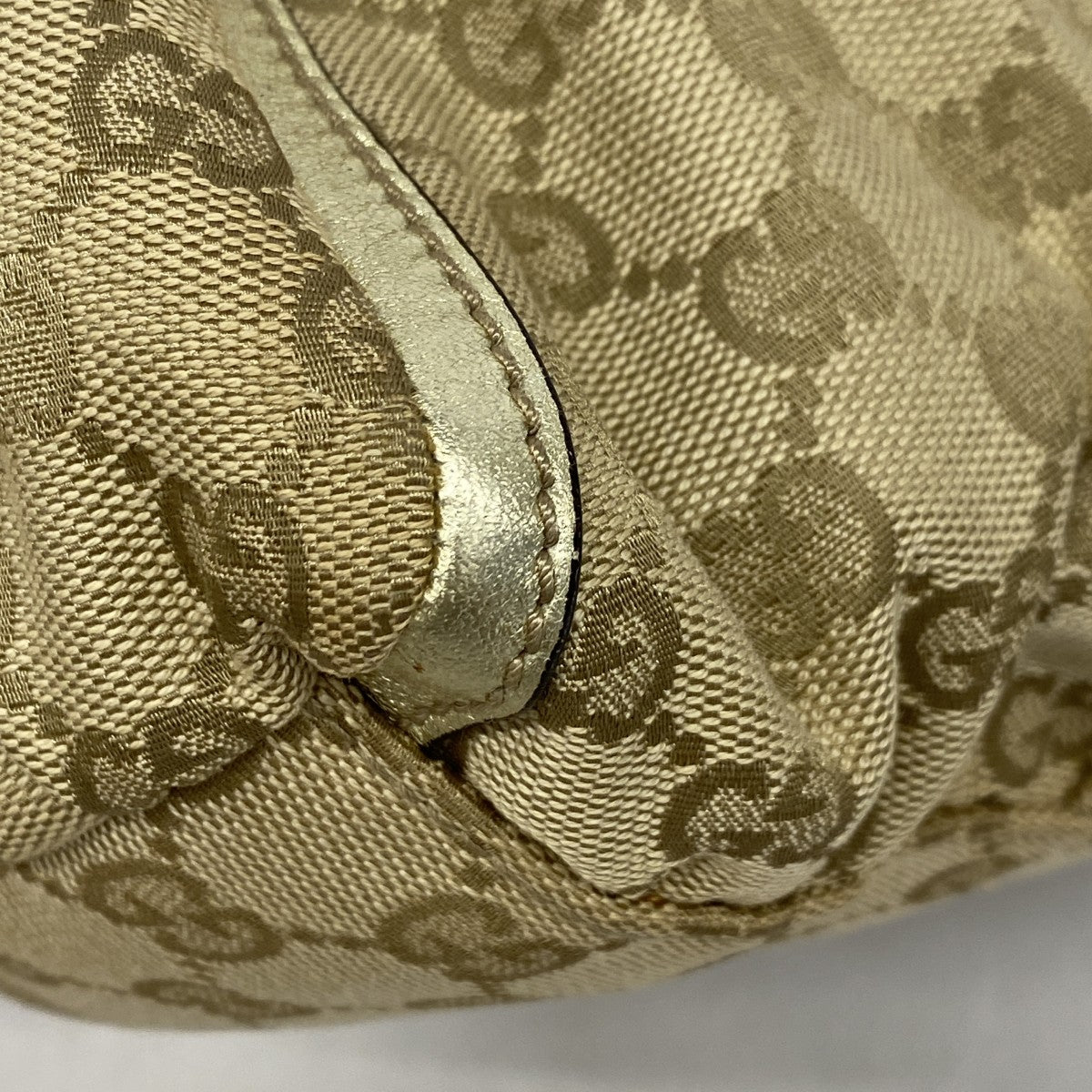 【6gc2673】グッチ ハンドバッグ GGキャンバス 190525 キャンバス ブラウン ゴールド ゴールド金具【中古】レディース