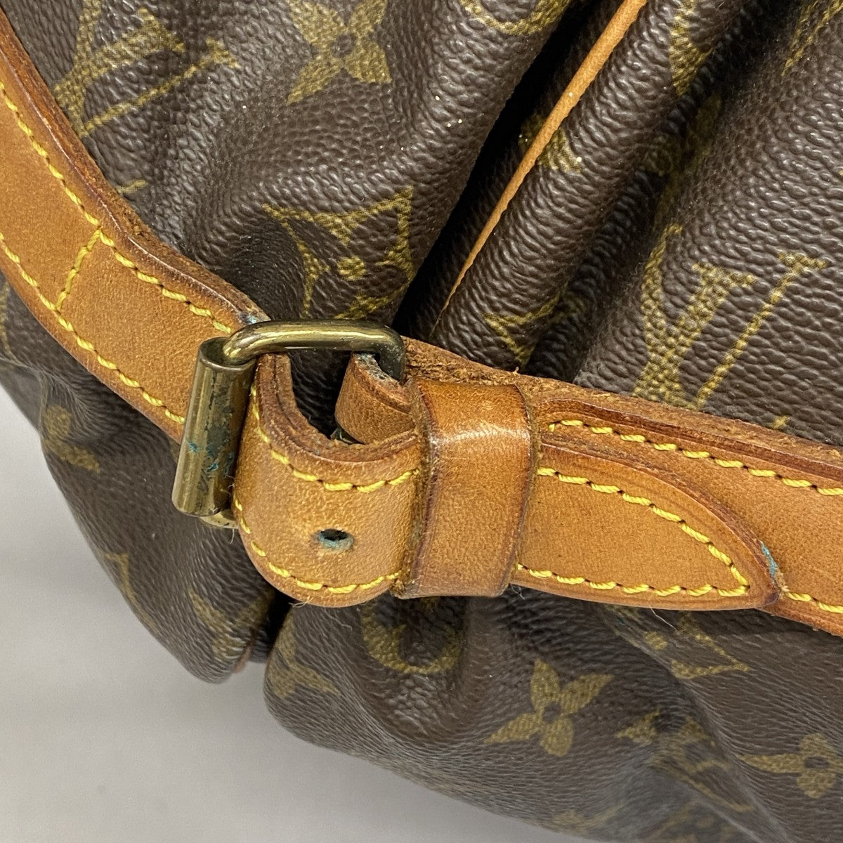 【6gc2675】ルイヴィトン ショルダーバッグ モノグラム ソミュール35 M42254 ブラウン【中古】レディース