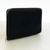 【6gc2680】エルメス 長財布 アザップコンバイン ヴォーエプソン ブラック シルバー金具 □K刻印【中古】メンズ レディース ユニセックス