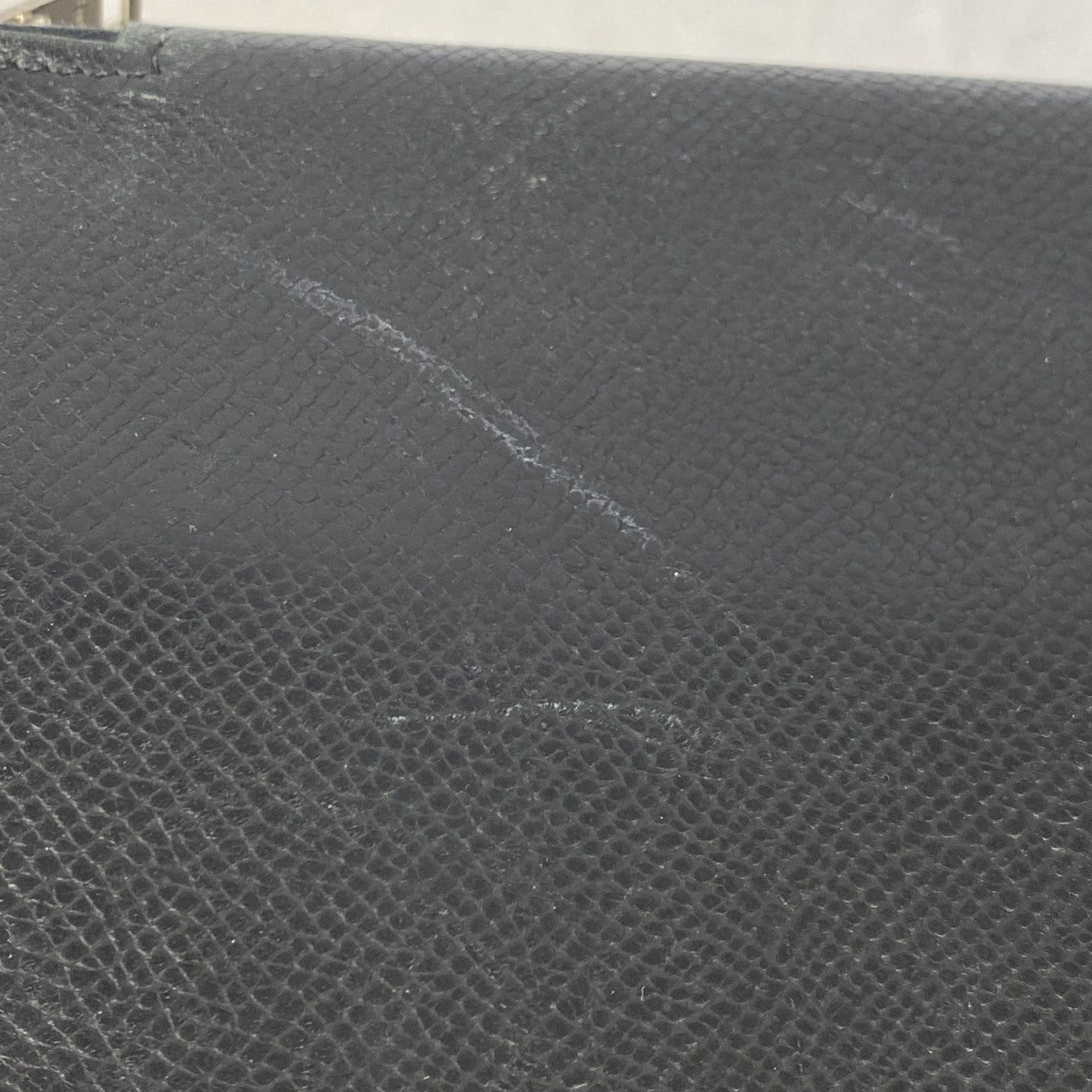 【6gc2680】エルメス 長財布 アザップコンバイン ヴォーエプソン ブラック シルバー金具 □K刻印【中古】メンズ レディース ユニセックス