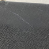 【6gc2680】エルメス 長財布 アザップコンバイン ヴォーエプソン ブラック シルバー金具 □K刻印【中古】メンズ レディース ユニセックス