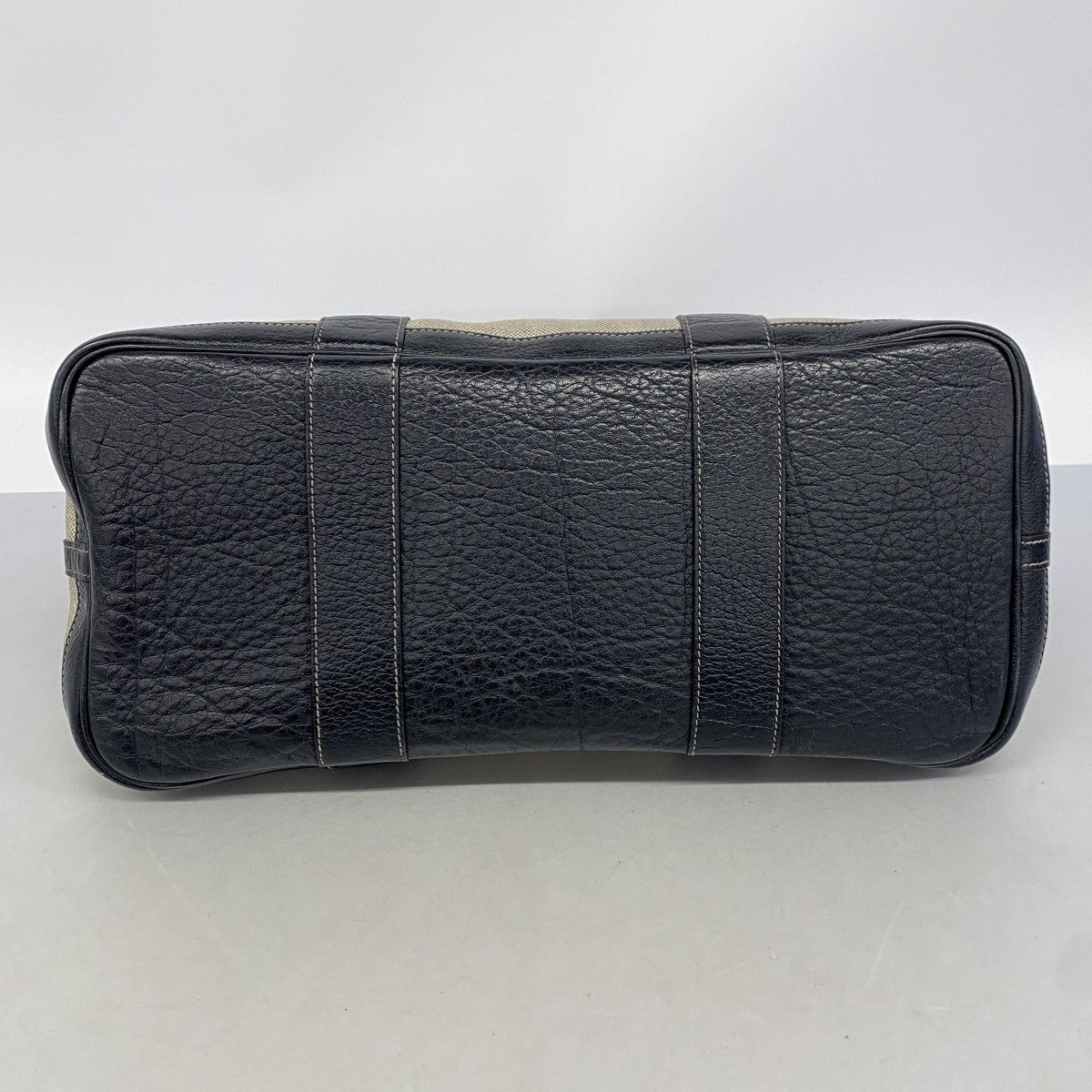 【6gc2682】エルメス トートバッグ ガーデンパーティPM トワルアッシュ ブラック シルバー金具 T刻印【中古】レディース
