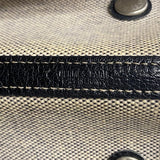 【6gc2682】エルメス トートバッグ ガーデンパーティPM トワルアッシュ ブラック シルバー金具 T刻印【中古】レディース