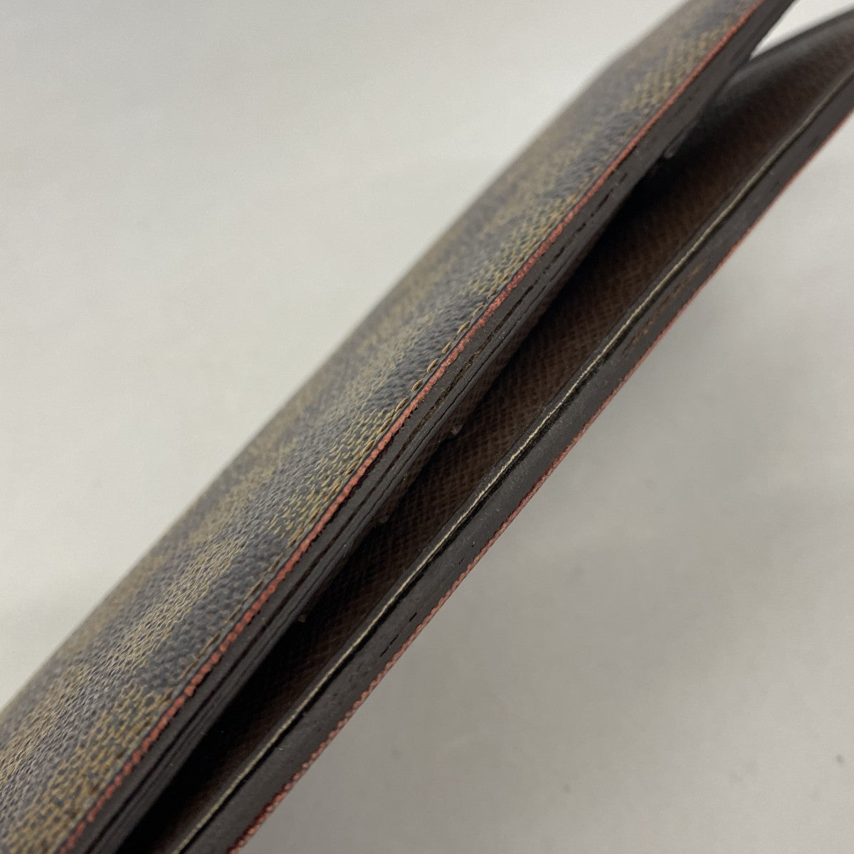 【6gc2690】ルイヴィトン 長財布 ダミエ ポルトフォイユブラザ N60017 エベヌ【中古】メンズ