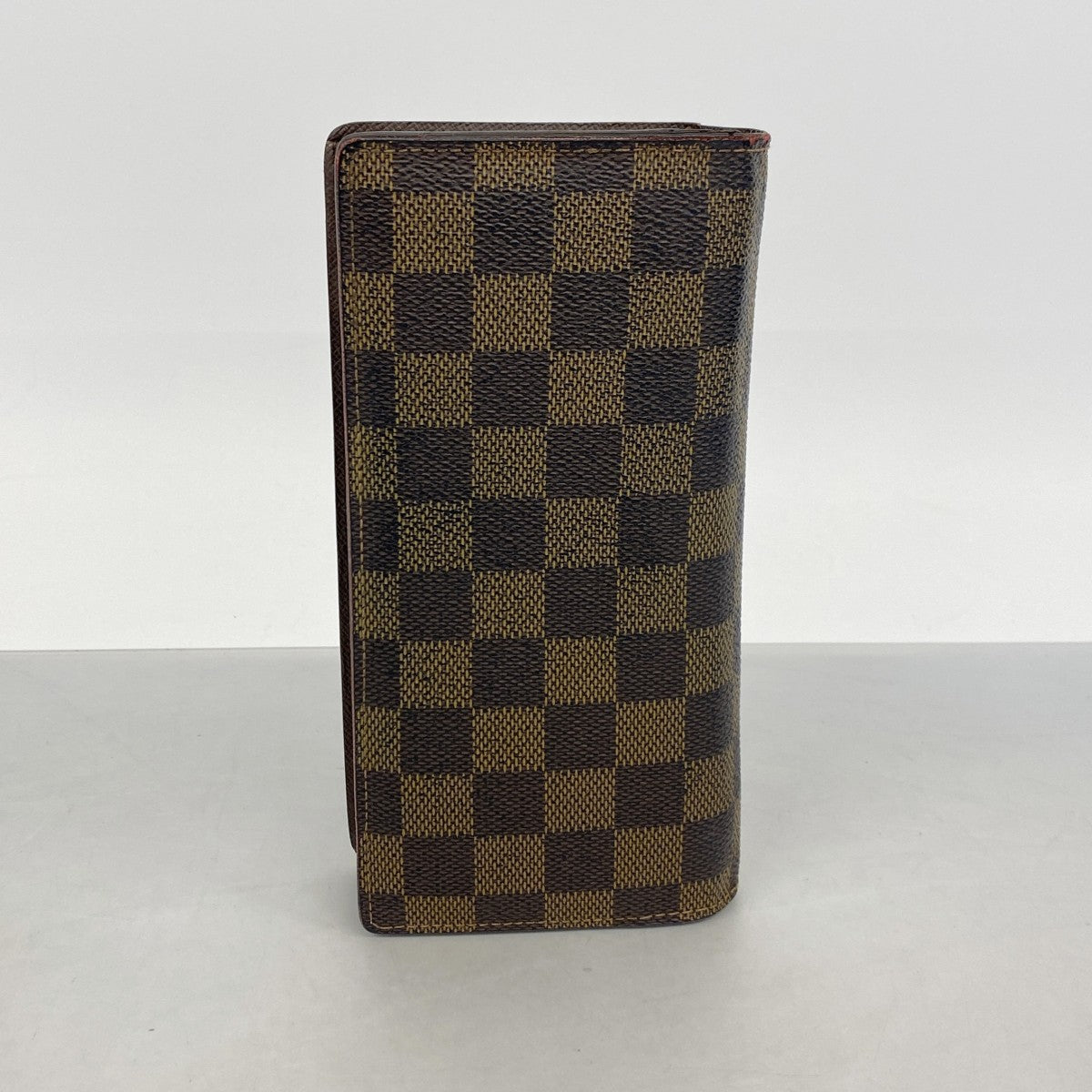 【6gc2690】ルイヴィトン 長財布 ダミエ ポルトフォイユブラザ N60017 エベヌ【中古】メンズ