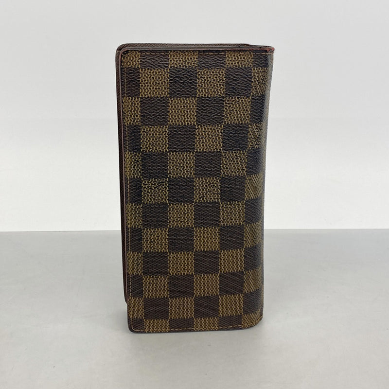 【6gc2690】ルイヴィトン 長財布 ダミエ ポルトフォイユブラザ N60017 エベヌ【中古】メンズ