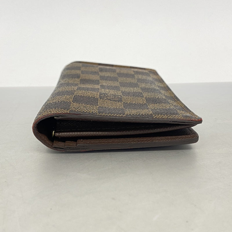 【6gc2690】ルイヴィトン 長財布 ダミエ ポルトフォイユブラザ N60017 エベヌ【中古】メンズ