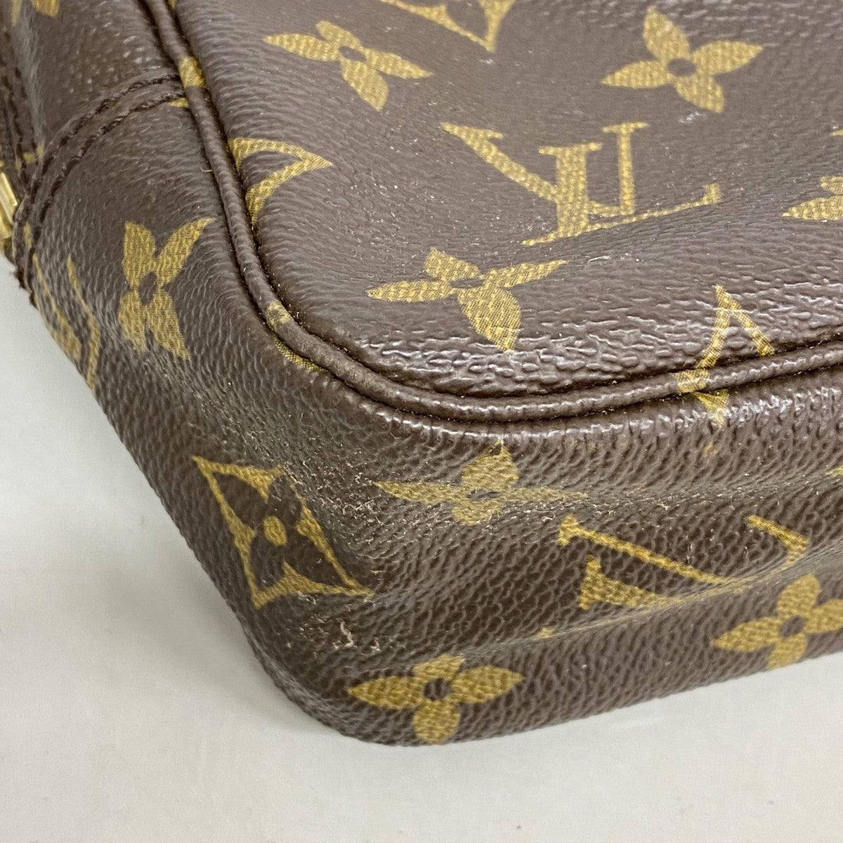 【6gc2698】ルイヴィトン ポーチ モノグラム トゥルーストワレット23 M47524 ブラウン【中古】レディース