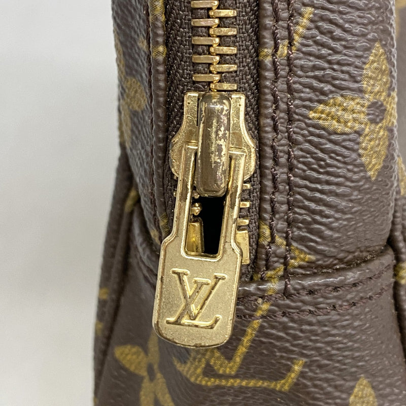 【6gc2698】ルイヴィトン ポーチ モノグラム トゥルーストワレット23 M47524 ブラウン【中古】レディース