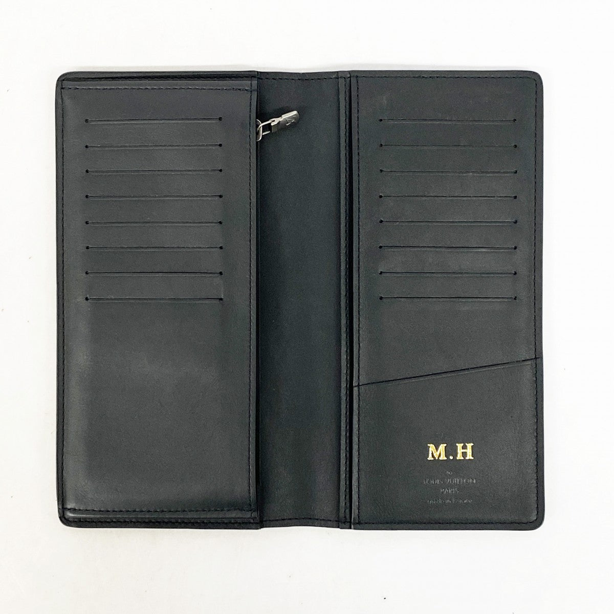 【6gc2710】ルイヴィトン 長財布 ダミエ・アンフィニ ポルトフォイユブラザ N63010 オニキス 【中古】メンズ