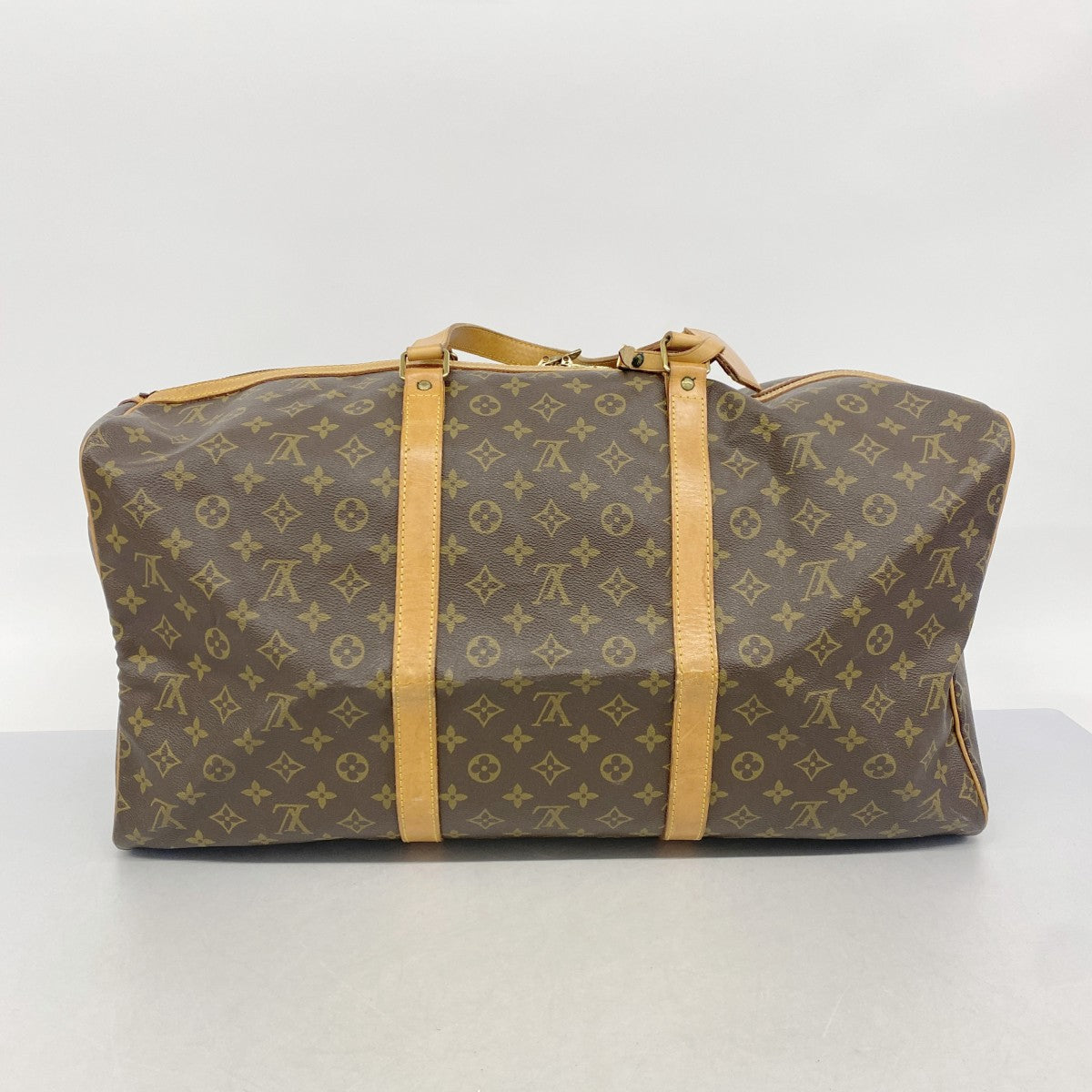 【6gc2711】ルイヴィトン ボストンバッグ モノグラム サックスプール55 M41622 ブラウン【中古】メンズ レディース ユニセックス