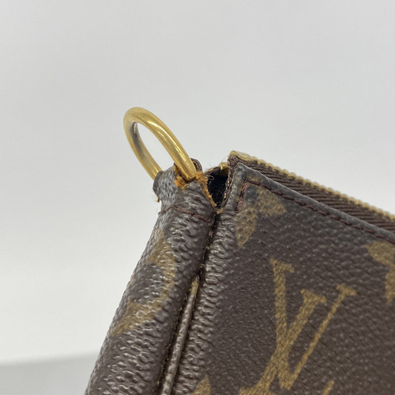 【6gc2716】ルイヴィトン ポーチ モノグラム ポシェットアクセソワール M51980 ブラウン【中古】レディース