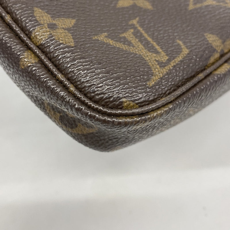 【6gc2716】ルイヴィトン ポーチ モノグラム ポシェットアクセソワール M51980 ブラウン【中古】レディース