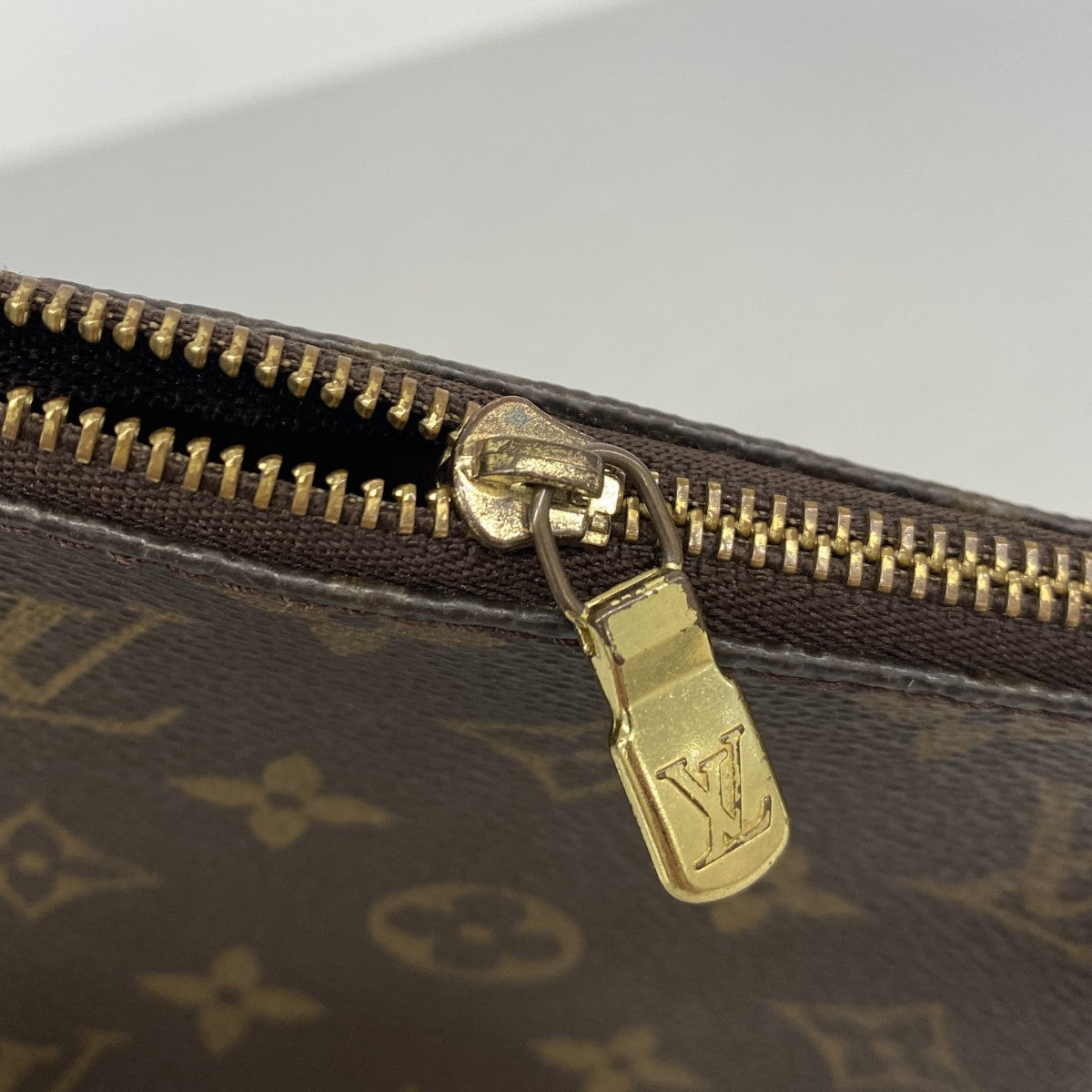 【6gc2716】ルイヴィトン ポーチ モノグラム ポシェットアクセソワール M51980 ブラウン【中古】レディース
