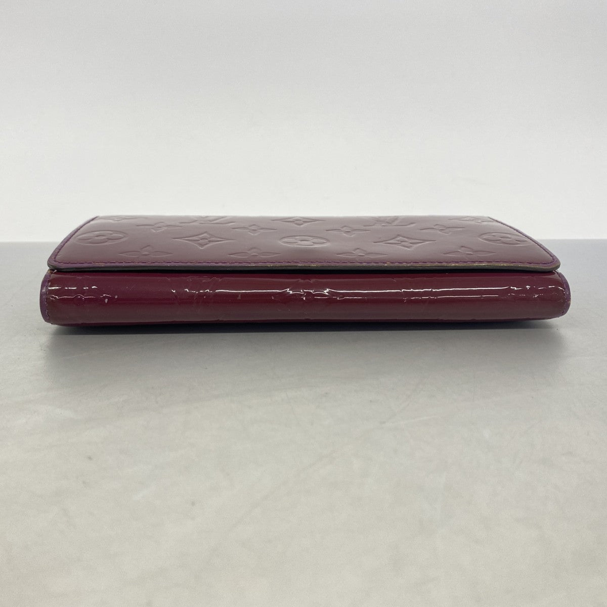 【6gc2717】ルイヴィトン 長財布 ヴェルニ ポルトフォイユサラチェーン M90148 アメジスト【中古】レディース