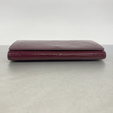 【6gc2717】ルイヴィトン 長財布 ヴェルニ ポルトフォイユサラチェーン M90148 アメジスト【中古】レディース