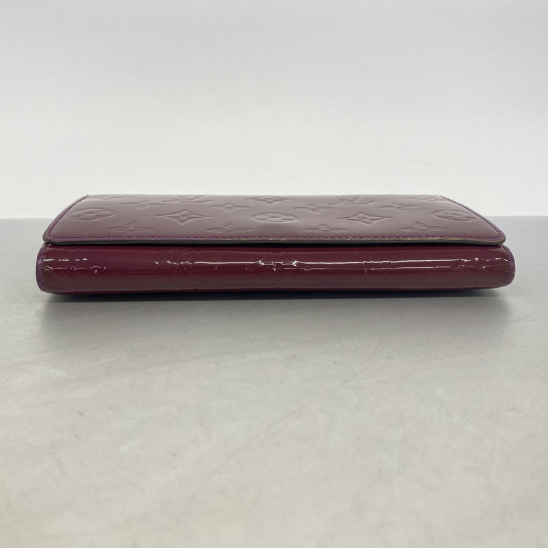 【6gc2717】ルイヴィトン 長財布 ヴェルニ ポルトフォイユサラチェーン M90148 アメジスト【中古】レディース