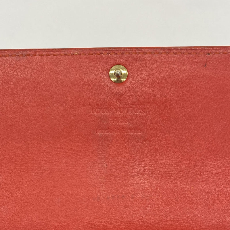【6gc2718】ルイヴィトン 長財布 ヴェルニ ポルトフォイユサラ M93634 オレンジサンセット【中古】レディース