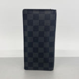 【6gc2720】ルイヴィトン 長財布 ダミエ・グラフィット ポルトフォイユブラザ N62665 ブラック グレー【中古】メンズ