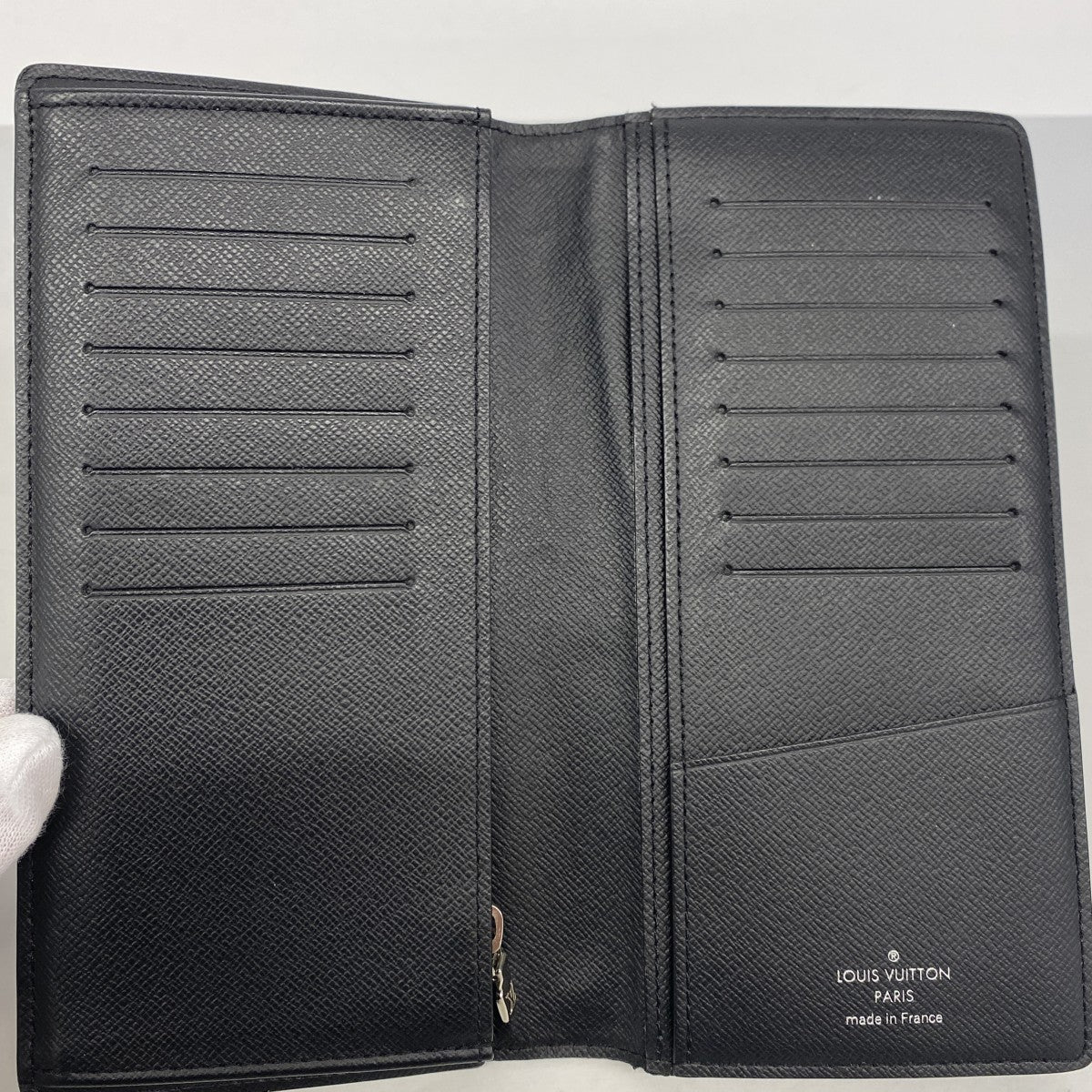 【6gc2720】ルイヴィトン 長財布 ダミエ・グラフィット ポルトフォイユブラザ N62665 ブラック グレー【中古】メンズ