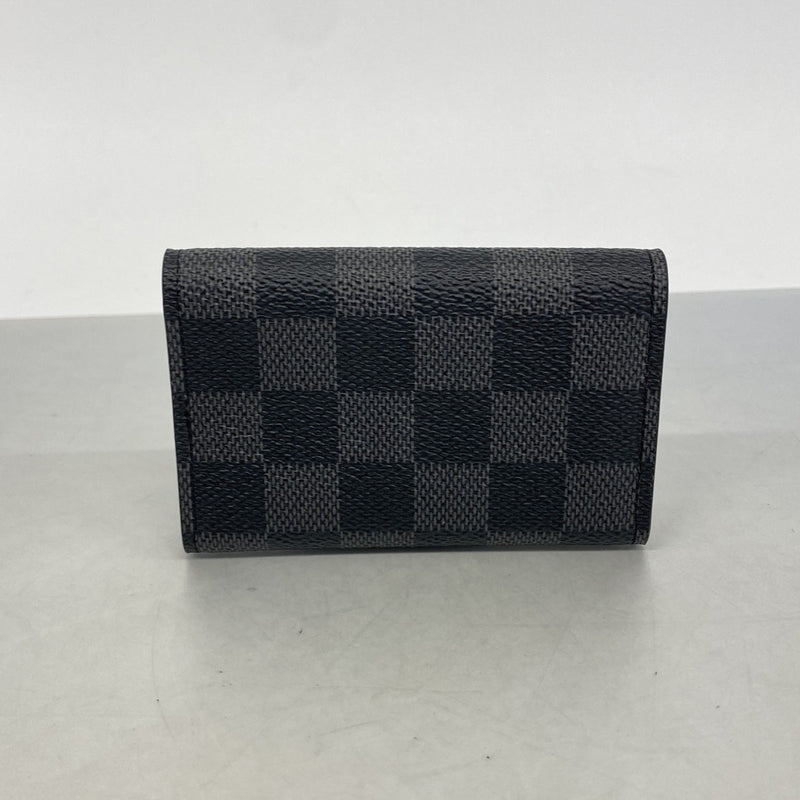 【6gc2728】ルイヴィトン キーケース ダミエ・グラフィット ミュルティクレ6 N62662 ブラック【中古】メンズ