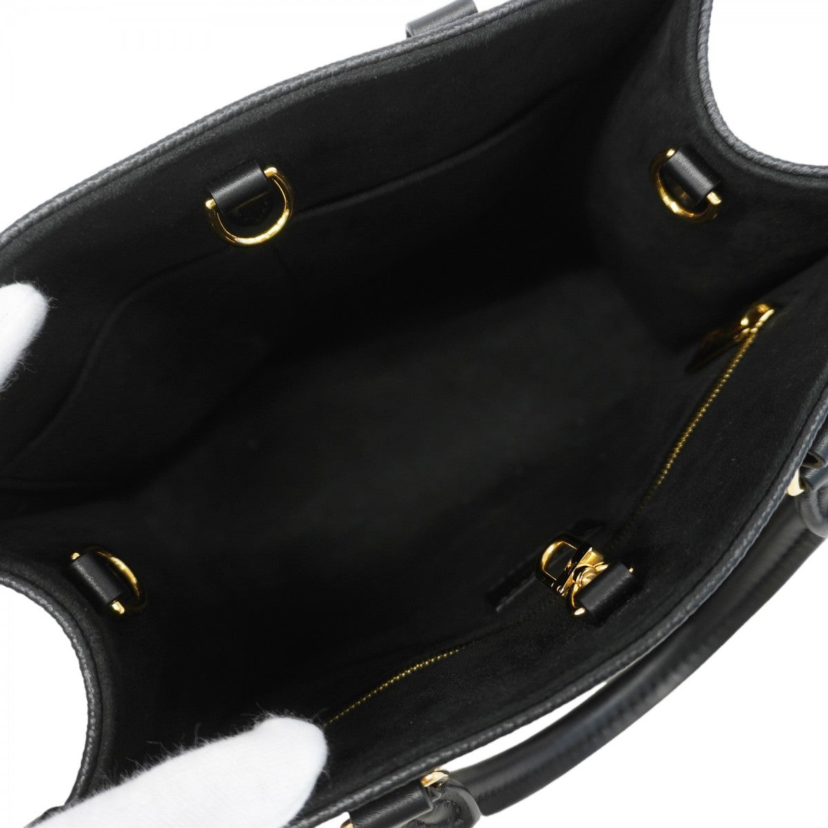 【6gc2729】ルイヴィトン ハンドバッグ モノグラム・アンプラント オンザゴーPM M45653 ノワール 2wayバッグ【中古】レディース