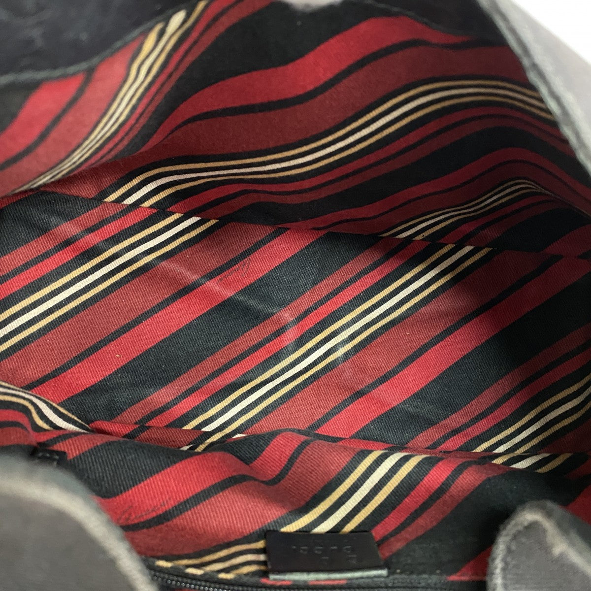 【6gc2741】グッチ ショルダーバッグ グッチシマ 257265 キャンバス レザー ブラック シャンパンゴールド金具【中古】レディース