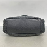 【6gc2752】シャネル ショルダーバッグ マトラッセ レザー ブラック シルバー金具【中古】レディース
