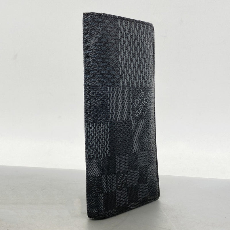 【6gc2760】ルイヴィトン 長財布 ダミエ・グラフィット 3D ポルトフォイユ ブラザNM N60436 ブラック【中古】メンズ