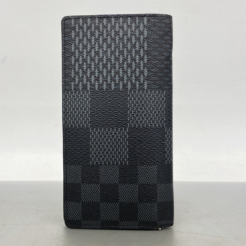 【6gc2760】ルイヴィトン 長財布 ダミエ・グラフィット 3D ポルトフォイユ ブラザNM N60436 ブラック【中古】メンズ