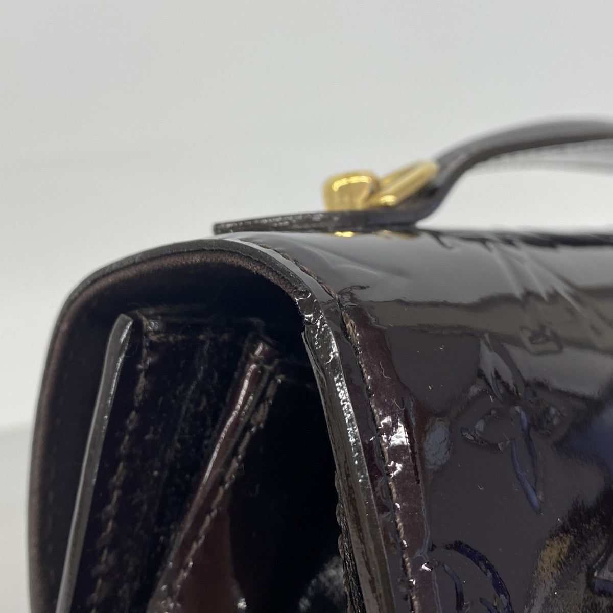 【6gc2763】ルイヴィトン ハンドバッグ ヴェルニ ミラダ M91397 アマラント【中古】レディース