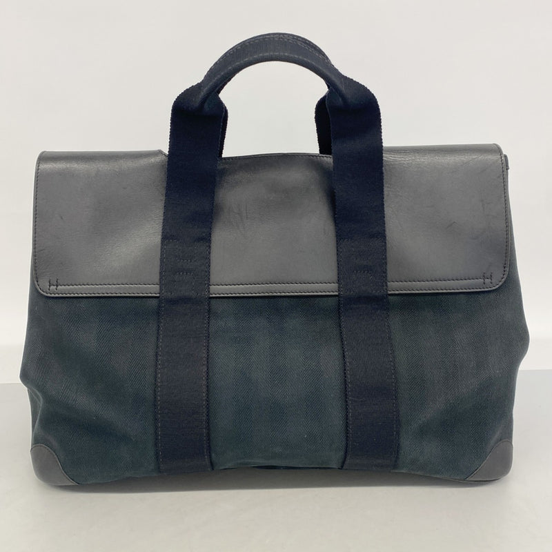 【6gc2765】エルメス ハンドバッグ ヴァルパライソMM トワルシェブロン ブラック シルバー金具【中古】レディース