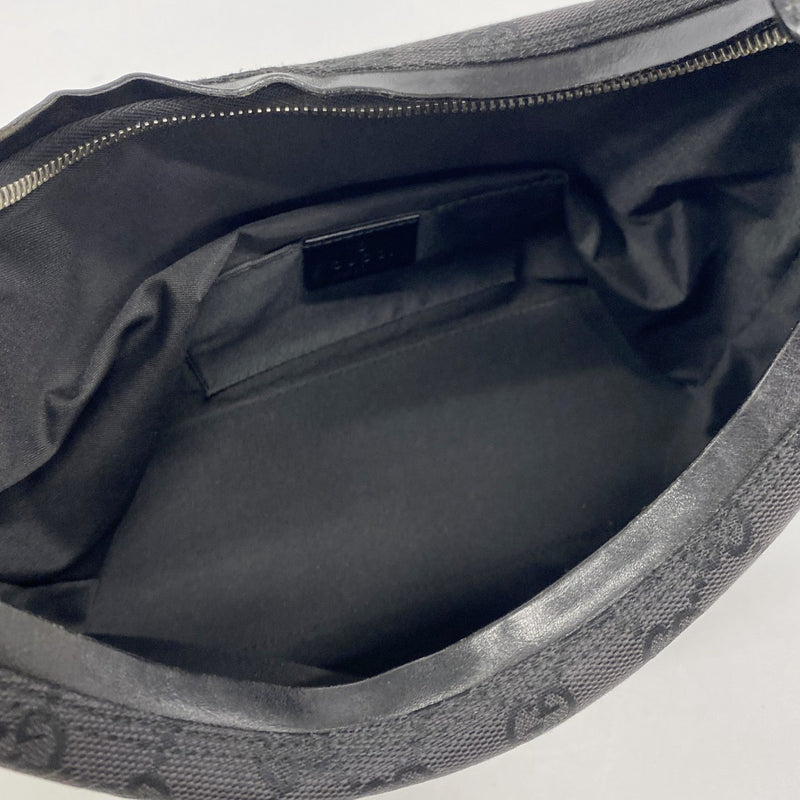 【6gc2774】グッチ ハンドバッグ GGキャンバス 000 0602 キャンバス ブラック シルバー金具【中古】レディース