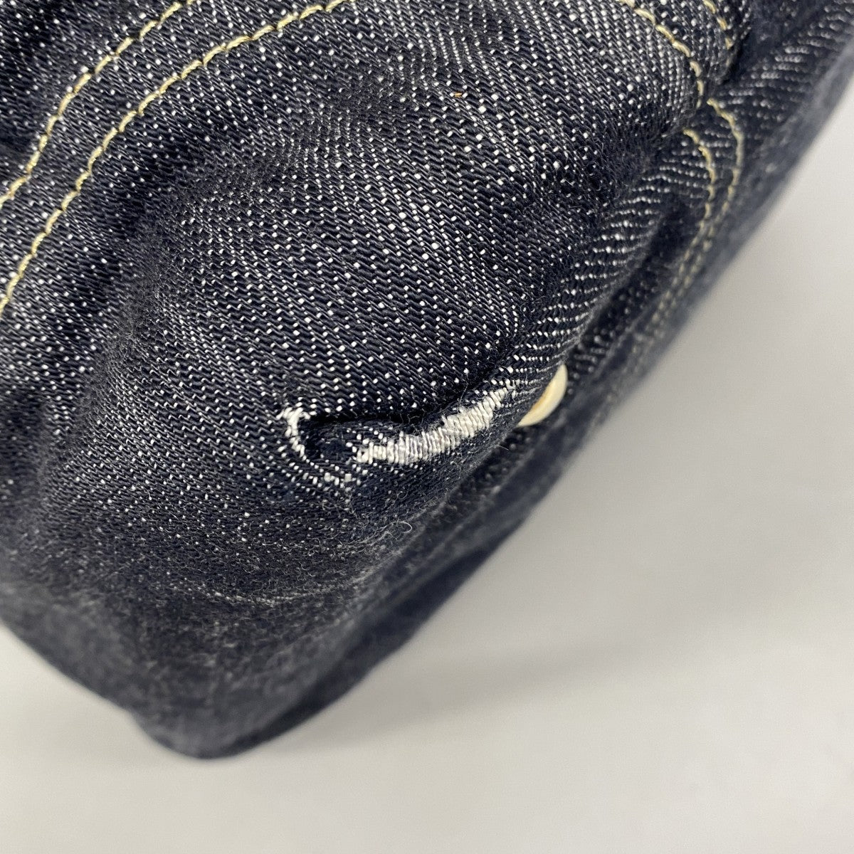 【6gc2775】シャネル ハンドバッグ スパークリングデニム ネイビー ゴールド金具【中古】レディース