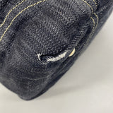 【6gc2775】シャネル ハンドバッグ スパークリングデニム ネイビー ゴールド金具【中古】レディース