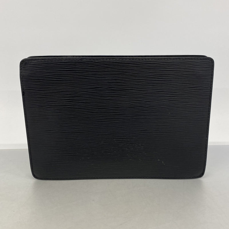 【6gc2776】ルイヴィトン クラッチバッグ エピ ポシェットオム M52522 ノワール【中古】メンズ