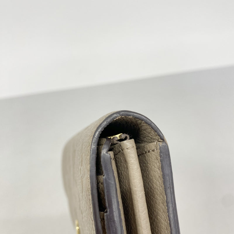 【6gc2779】ルイヴィトン 長財布 モノグラム・アンプラント ポルトフォイユサラ M82256 トゥルトレール【中古】レディース